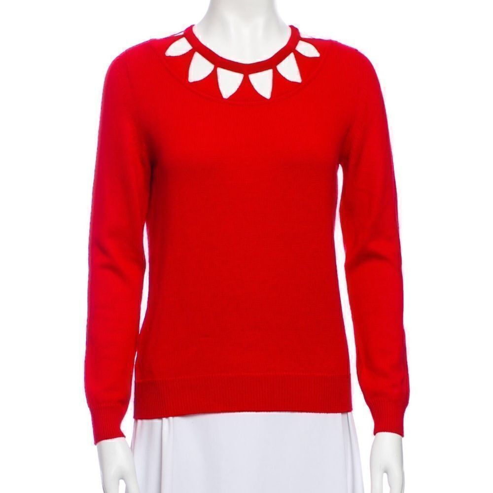 ALTUZARRA Red Merino Wool Sweater